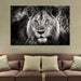 Yellow Lion 1 Piece HD Multi Panel Canvas Wall Art Frame - Original Frame