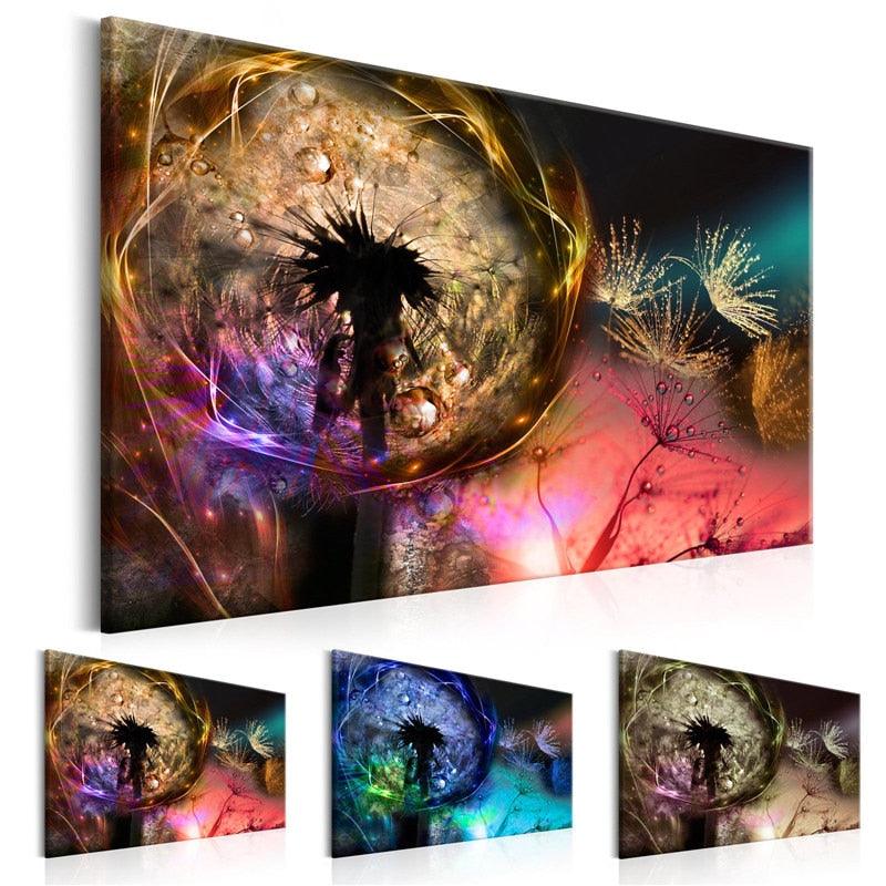 Beautiful Colorful Jellyfish 1 Piece HD Multi Panel Canvas Wall Art Frame - Original Frame